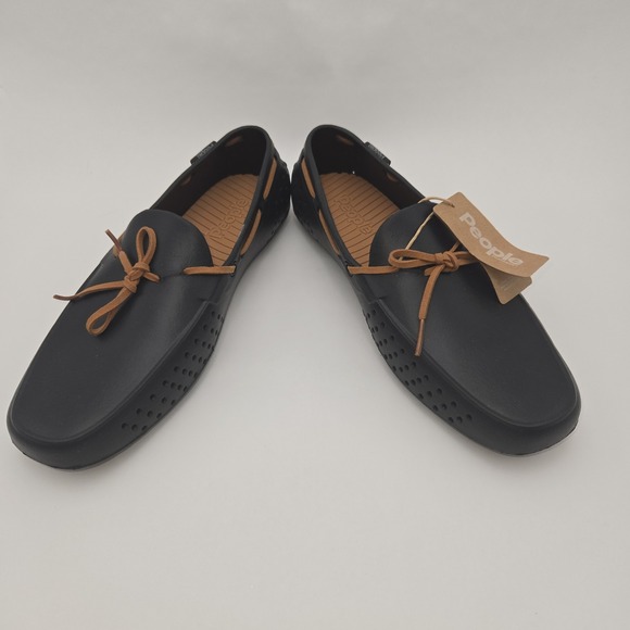 People Other - People Footwear Vegan‎ Stanley Loafers Black Tan NWT Lightweight EVA Shoes M6/W8